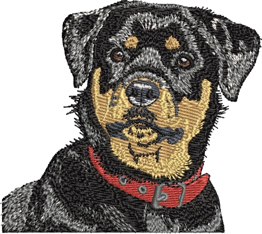 Realistic Embroidered Design of a Dog’s Face Unisex Oversized Classic T-Shirt