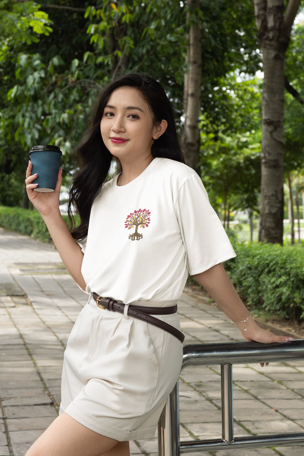 Tree With a Twisted Trunk Unisex Oversized Classic T-Shirt