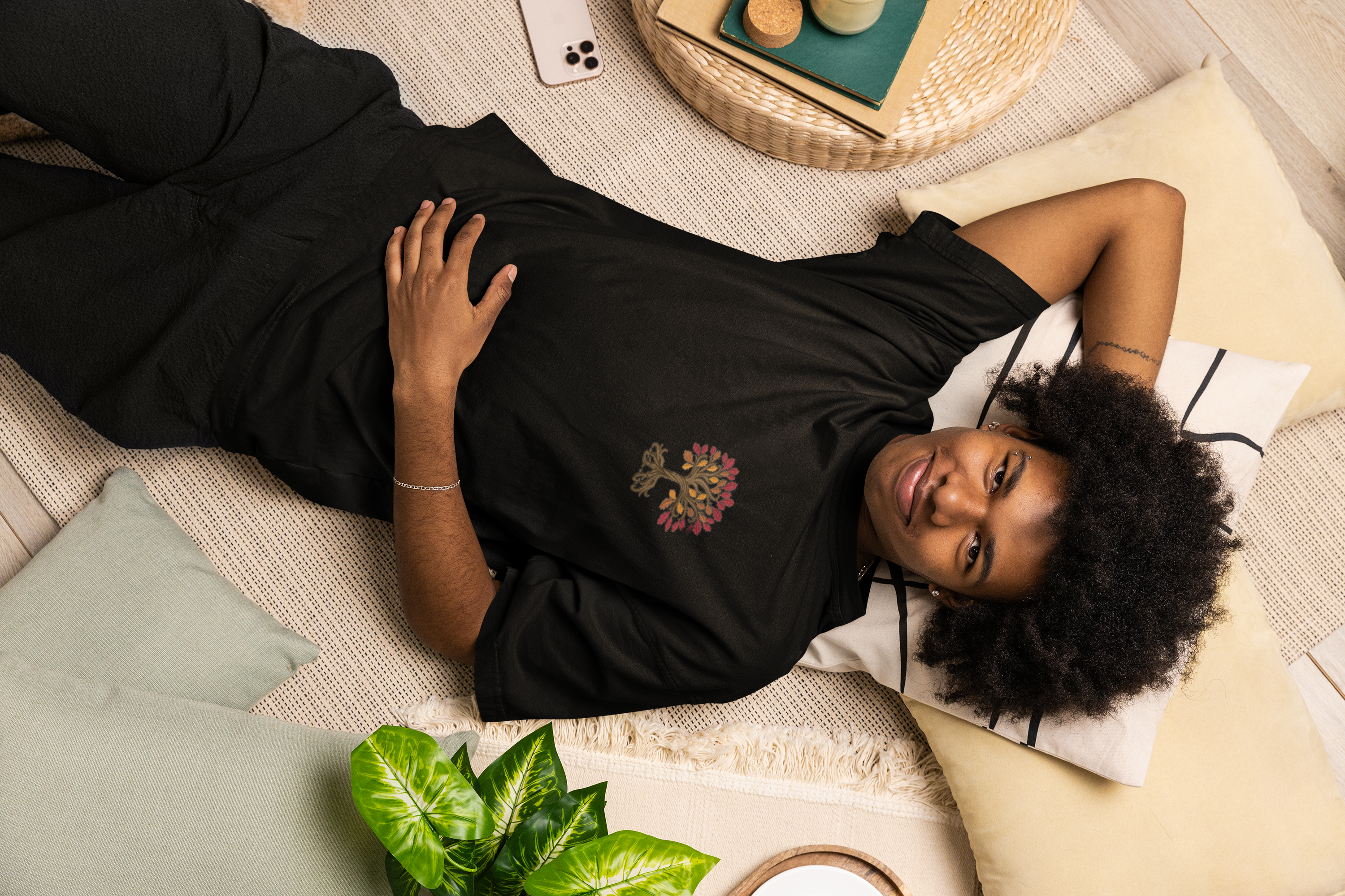 Tree With a Twisted Trunk Unisex Oversized Classic T-Shirt