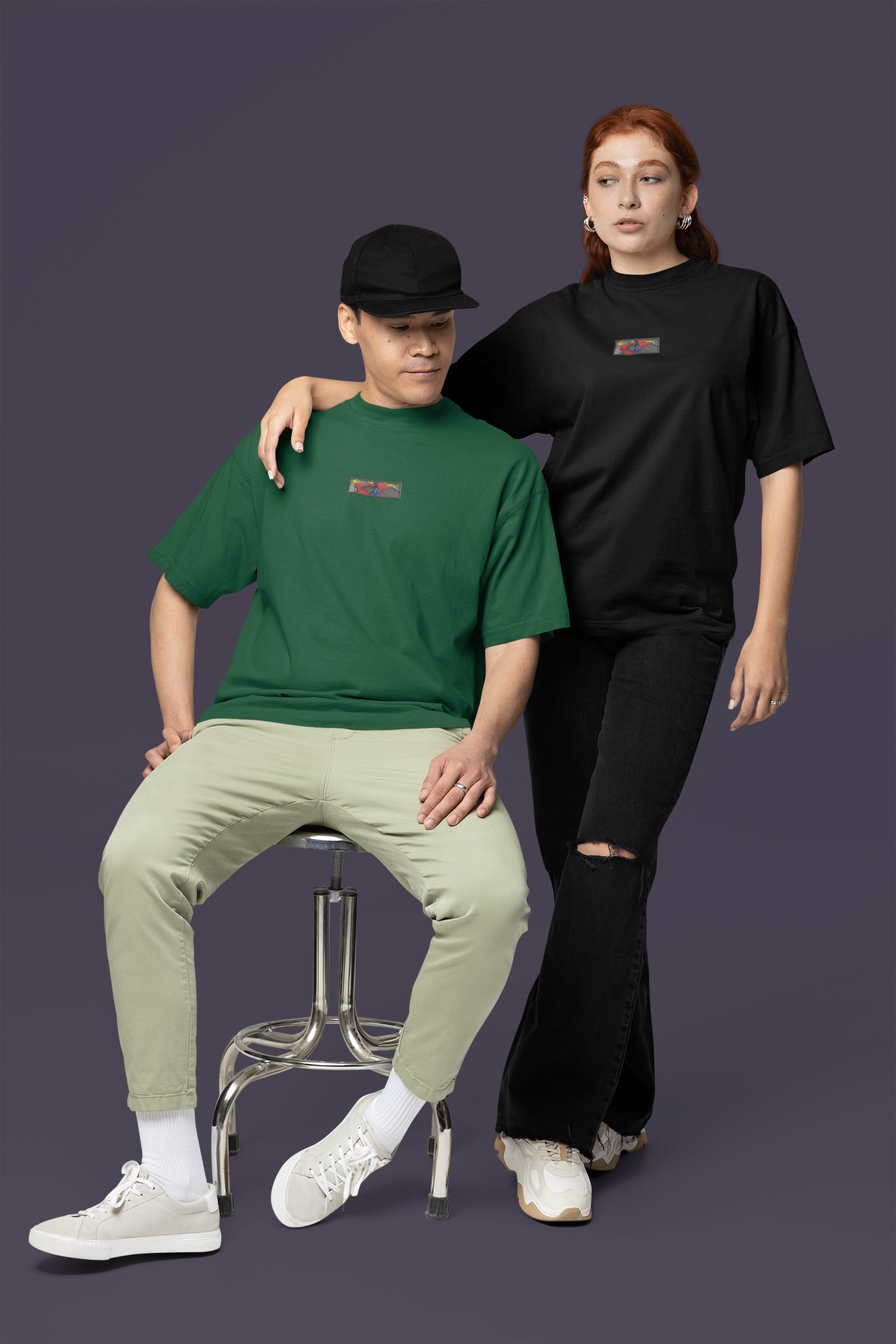 Strong Retro and Pop Culture Vibes Unisex Terry Oversized Tee