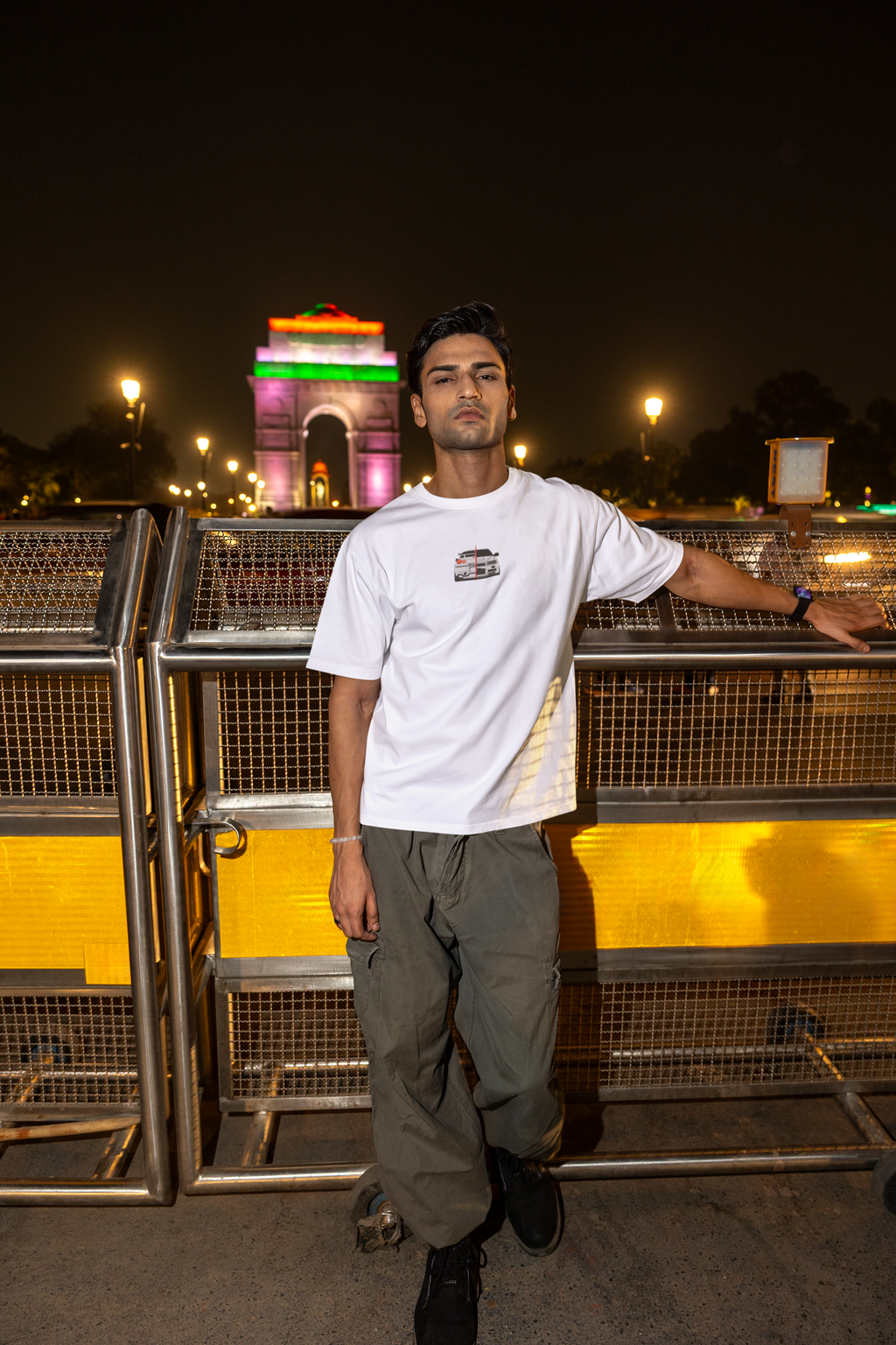 Embroidery Printed Performance Car Oversized Tee