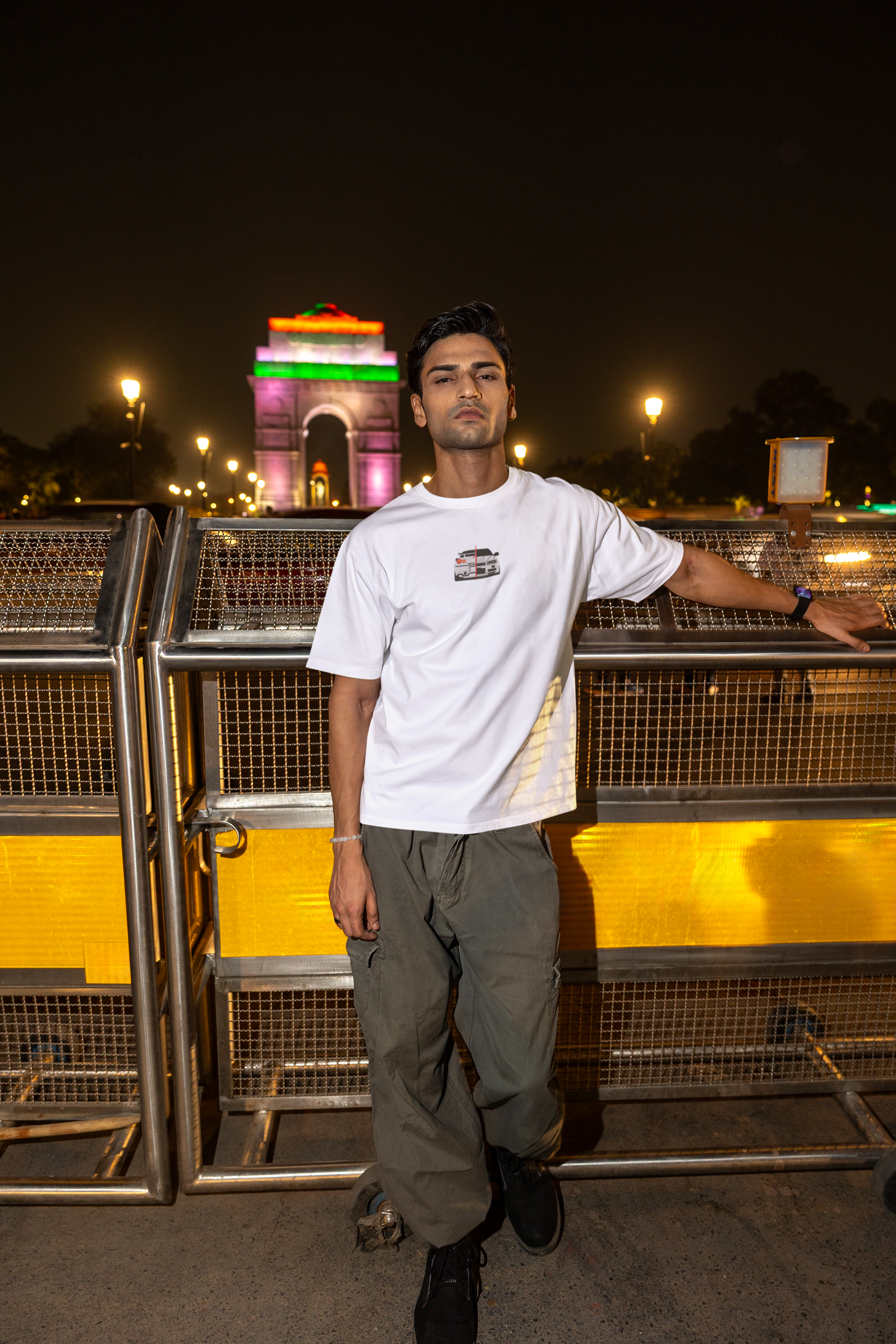 Embroidery Printed Performance Car Oversized Tee